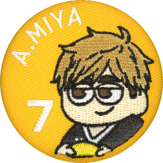 Atsumu Miya Haikyu!! Jirori Trading Embroidery Button B [USED]