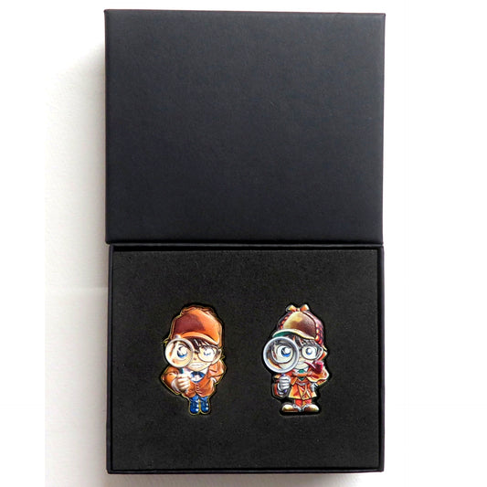 Conan Edogawa Detective Conan Pins Set Serialization 30th Anniversary [USED]