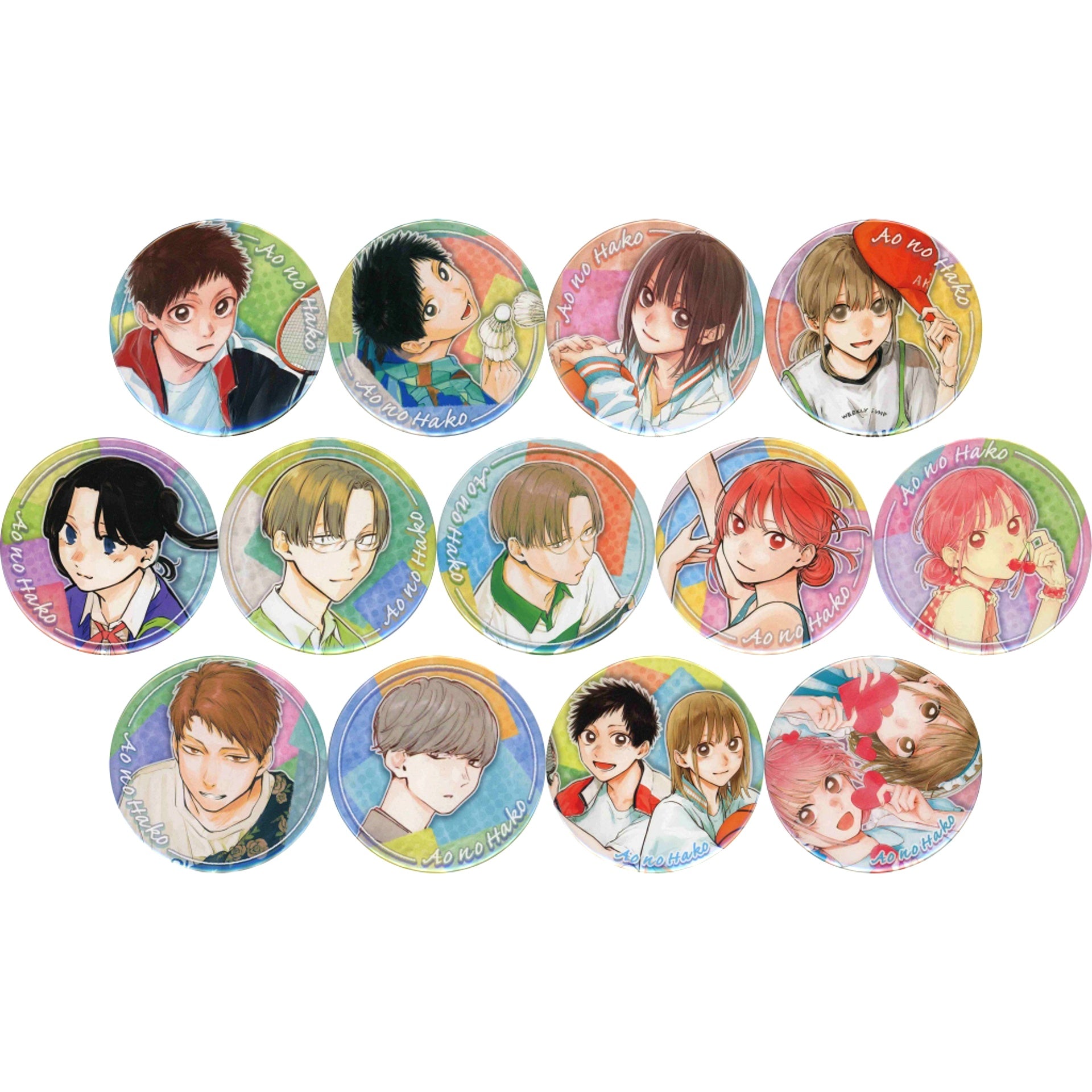 Set of 13 Blue Box Collection Button Vol.1 J Hero Summer Festival 2024 Goods [USED]