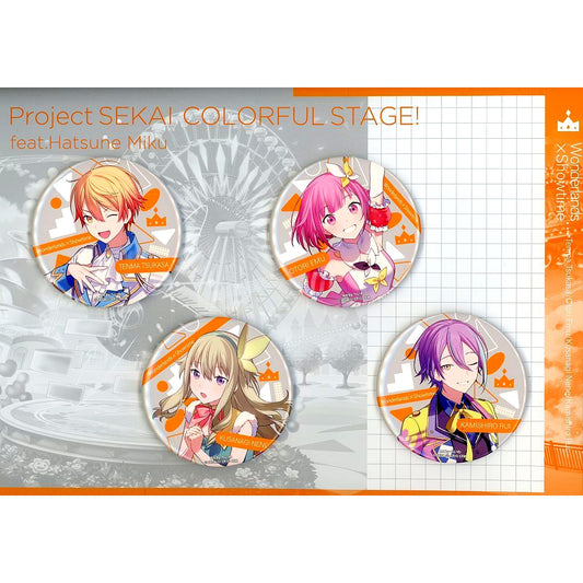 Set of 4 Wonderlands x Showtime Project SEKAI Colorful Stage! feat. Hatsune Miku Button Set Situation Acrylic Figure with Another Vocal Album Animate Paid Bonus [USED]