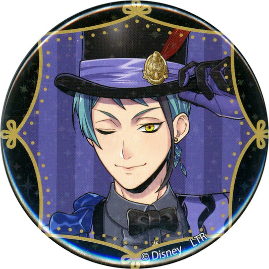 Jade Leech Disney Twisted-Wonderland Hologram Button Playful Land OH MY CAFE 2024 [USED]