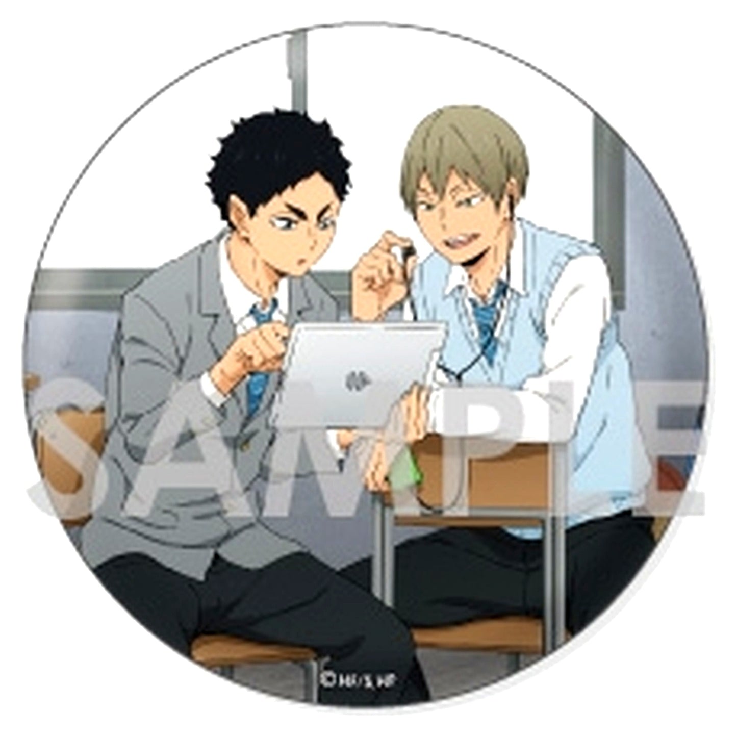 Keiji Akaashi & Akinori Konoha Haikyu!! Trading BIG Button One Fine Day! [USED]