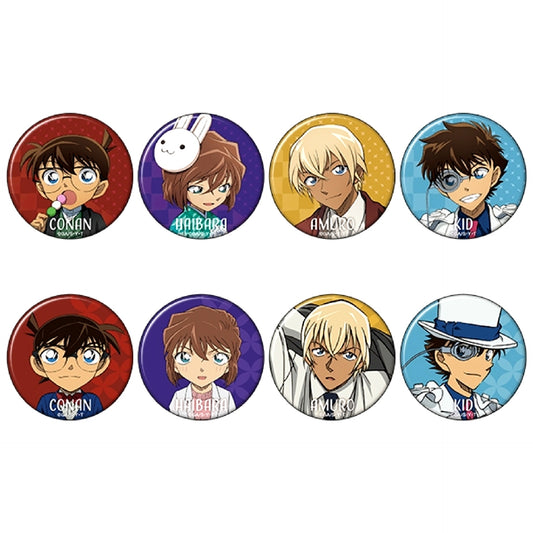 Set of 8 Detective Conan Character Button Collection [USED]