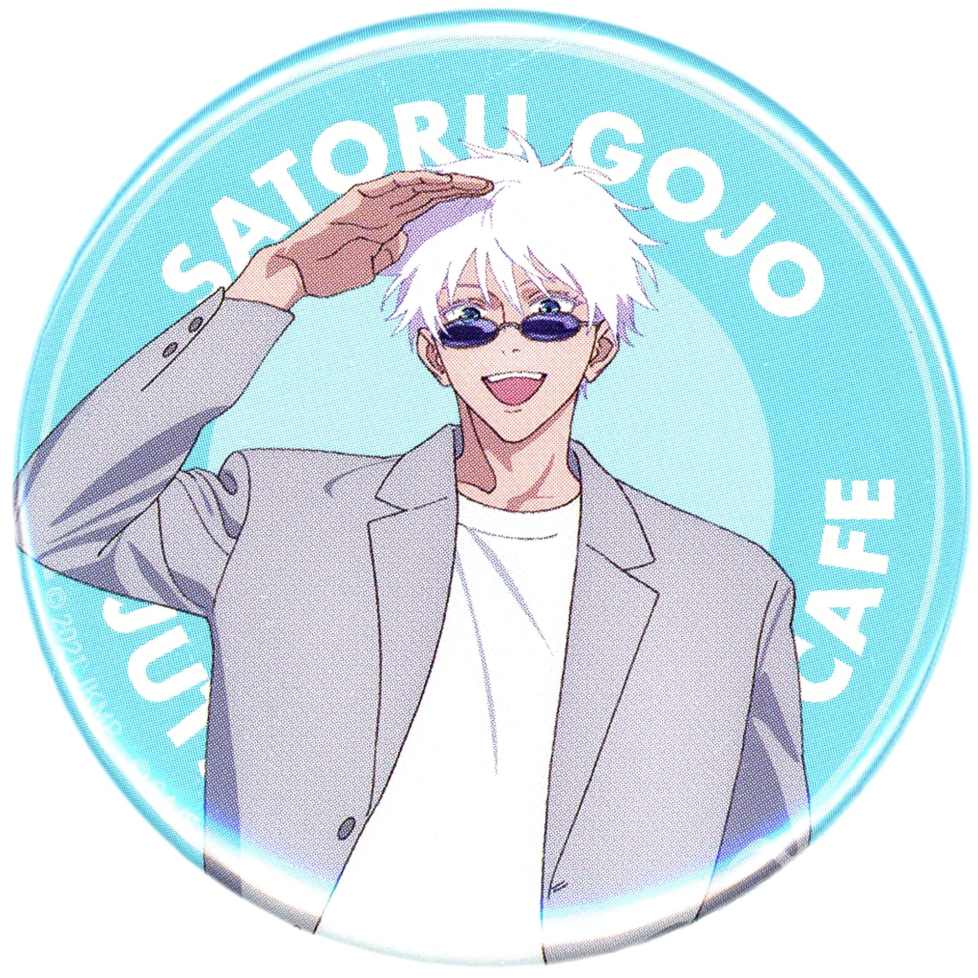 Satoru Gojo The Movie Jujutsu Kaisen 0 Button Jujutsu Kaisen Cafe 2024 [USED]