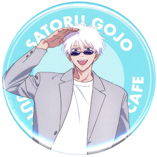 Satoru Gojo The Movie Jujutsu Kaisen 0 Button Jujutsu Kaisen Cafe 2024 [USED]