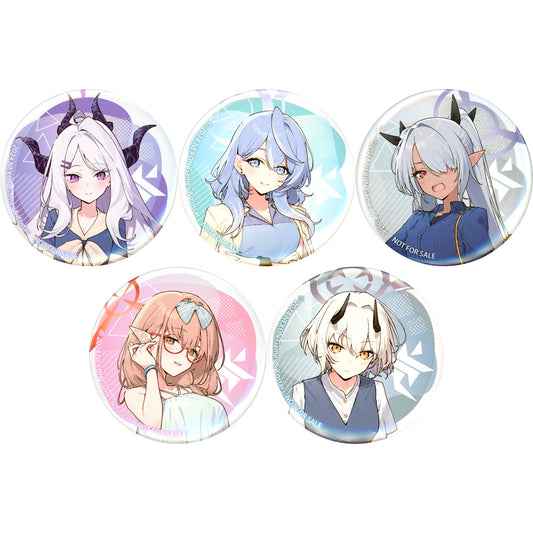 Set of 5 Blue Archive x Lawson Campaign Original Button Eligible Product Purchase Bonus [USED]