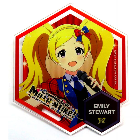 Emily Stewart Idolmaster Million Live! Exhibition Crossing Our MILLION LIKE! Official Produce Button [USED]