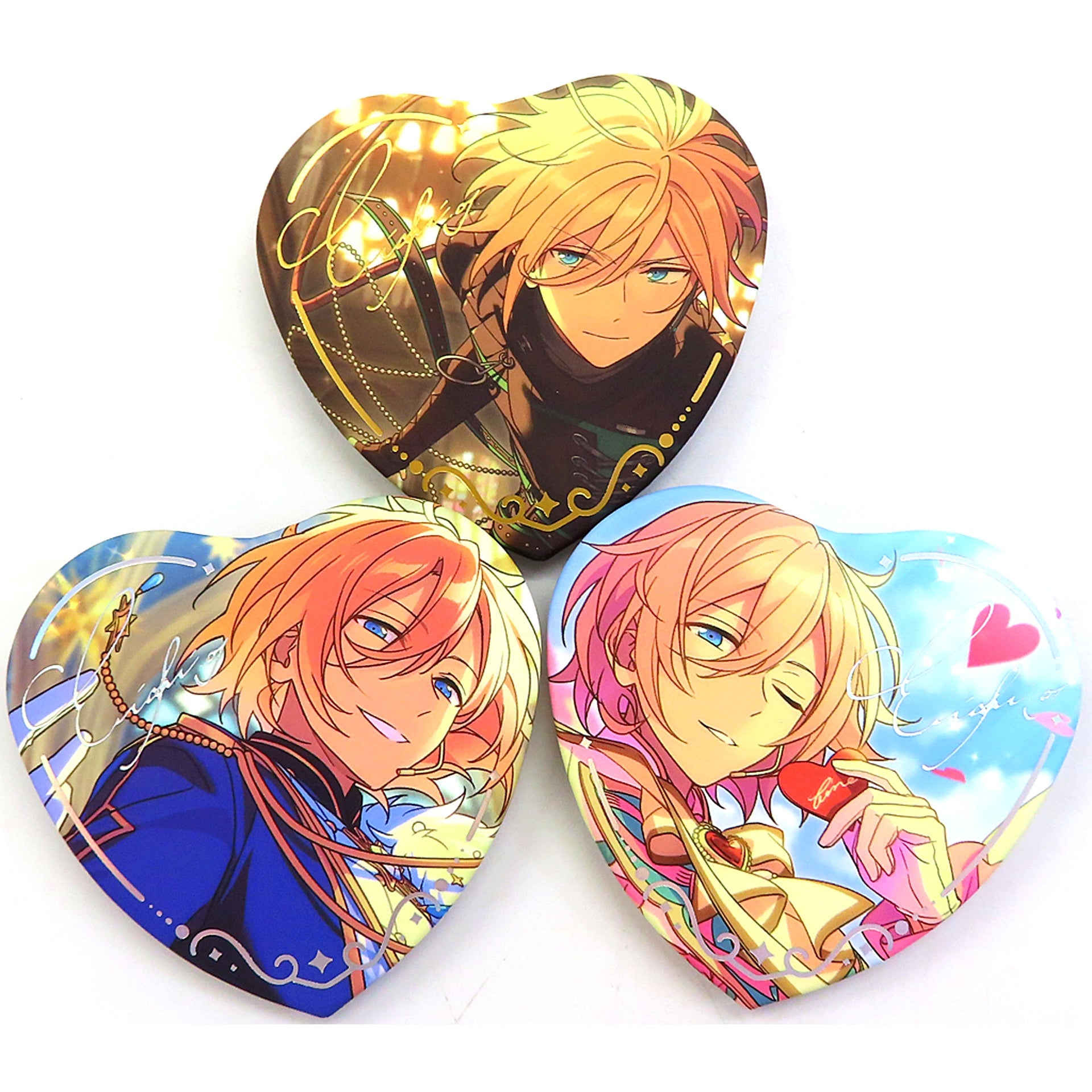 Eichi Tenshouin Infatuation Badge - Set of 3 Ensemble Stars!! China Limited [USED]