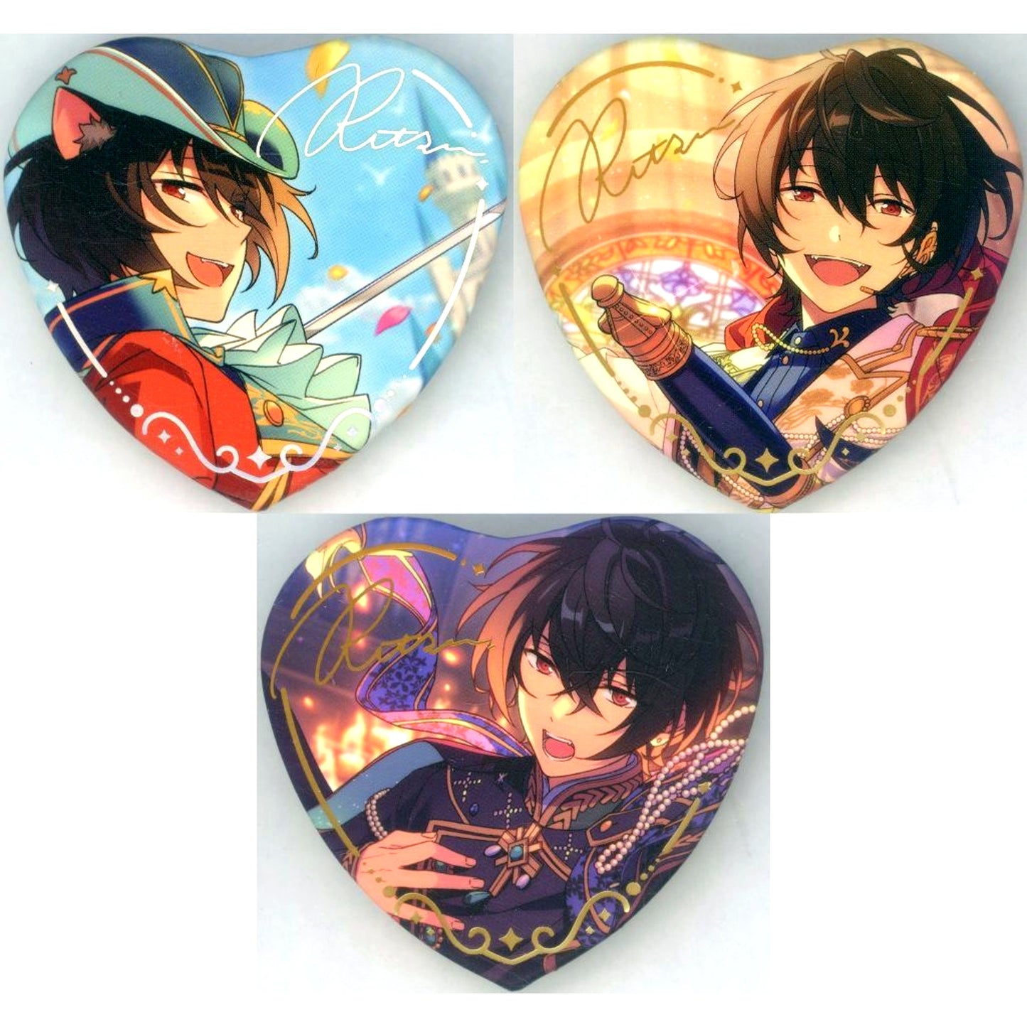 Ritsu Sakuma Keishin Badge Set of 3 Ensemble Stars China Limited [USED]