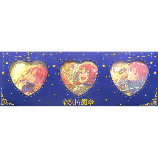 Leo Tsukinaga Qingxin Badge - Set of 3 Ensemble Stars!! China Limited [USED]