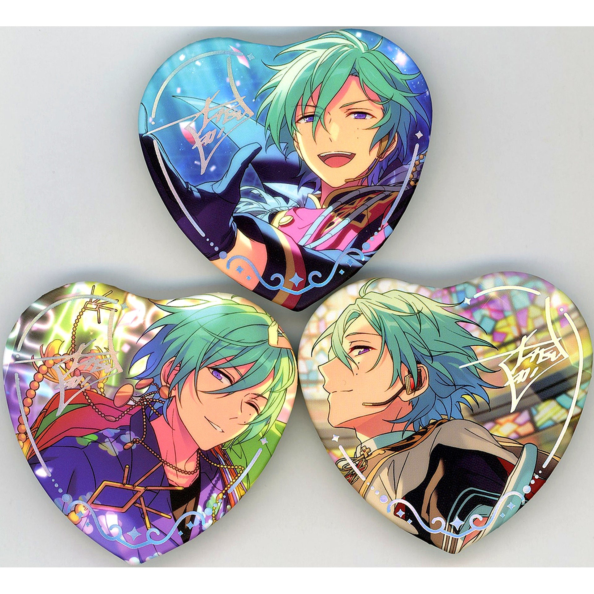 Tatsumi Kazehaya Infatuation Badge - Set of 3 Ensemble Stars!! China Limited [USED]