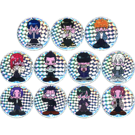 Set of 11 Blue Lock in Tokyo Tower Mini Chara Illustration Button Collection [USED]