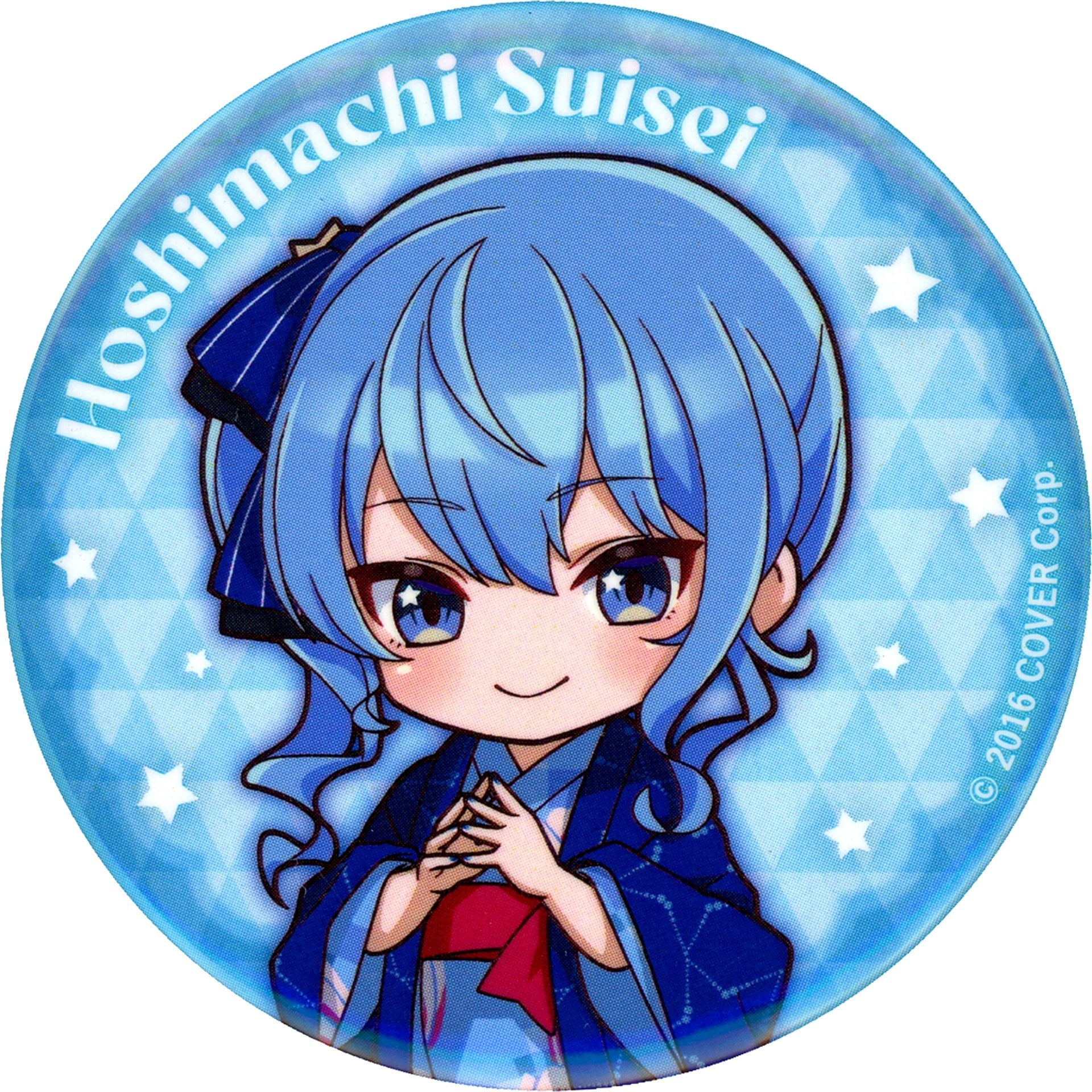 Hoshimachi Suisei Hololive x Gokurakuyu RAKU SPA Trading Button Mini Character Ver. Collabo Part 5 Furo Life [USED]