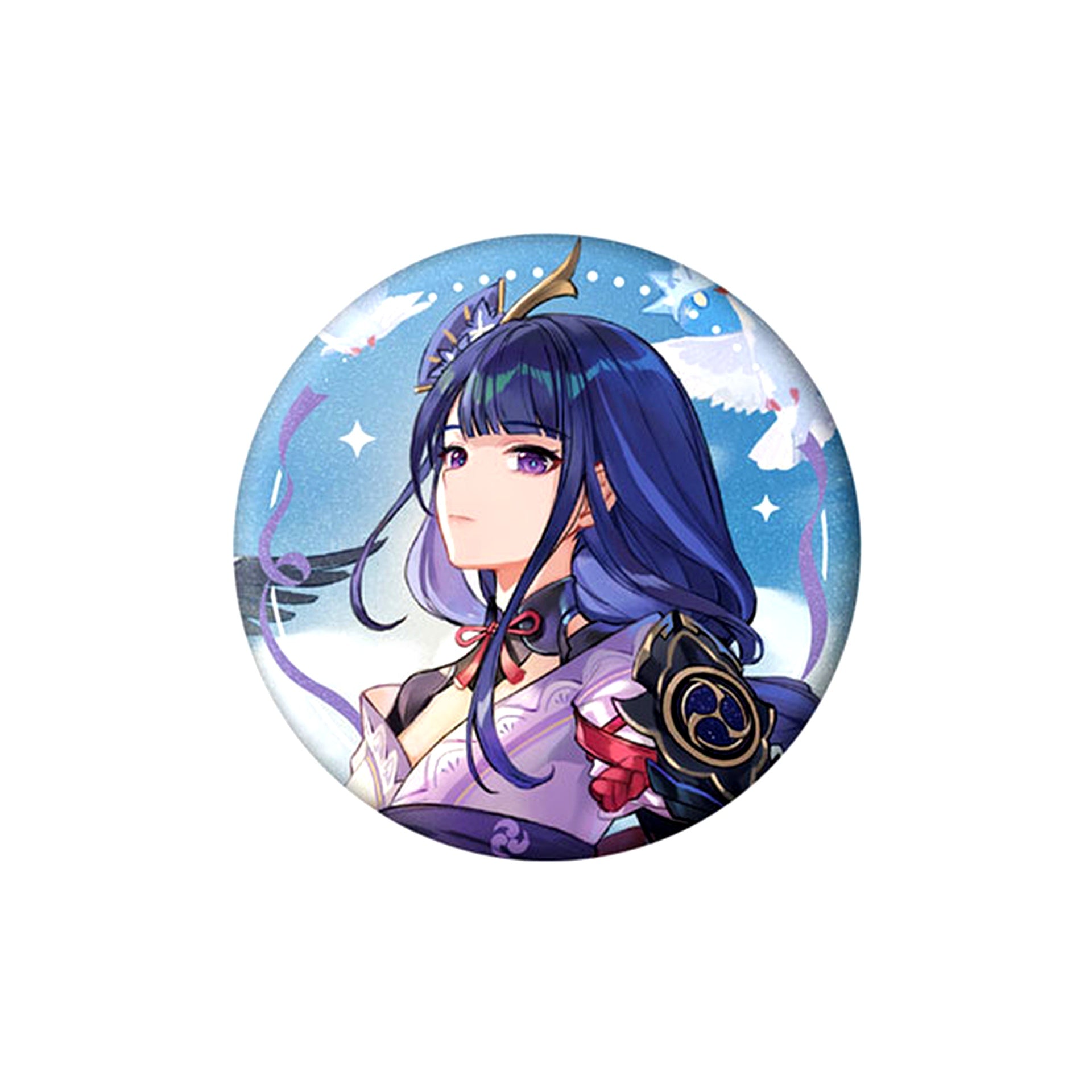 Raiden Shogun Genshin Impact 1st Anniversary Series Button [USED]