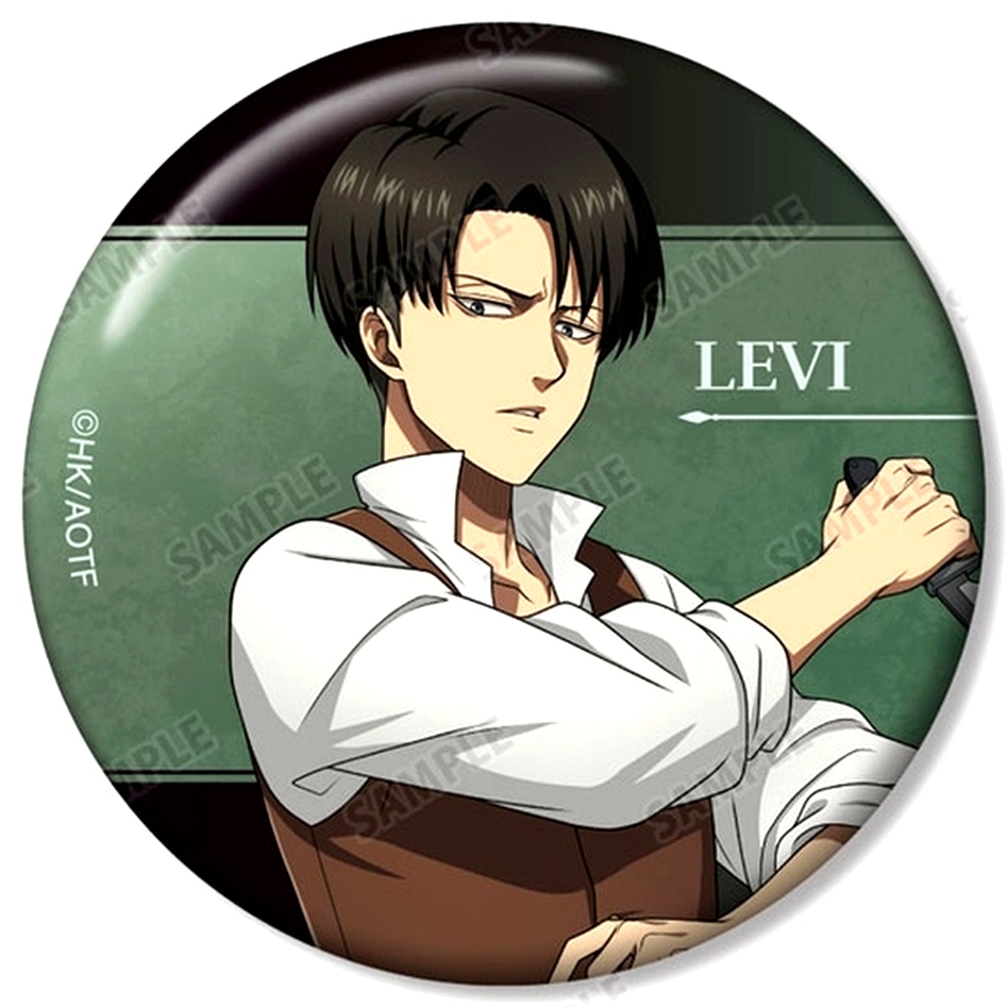 Levi - Past Ver. / Upper Body Attack on Titan Newly Drawn Past and Present Ver. Trading Badge [USED]