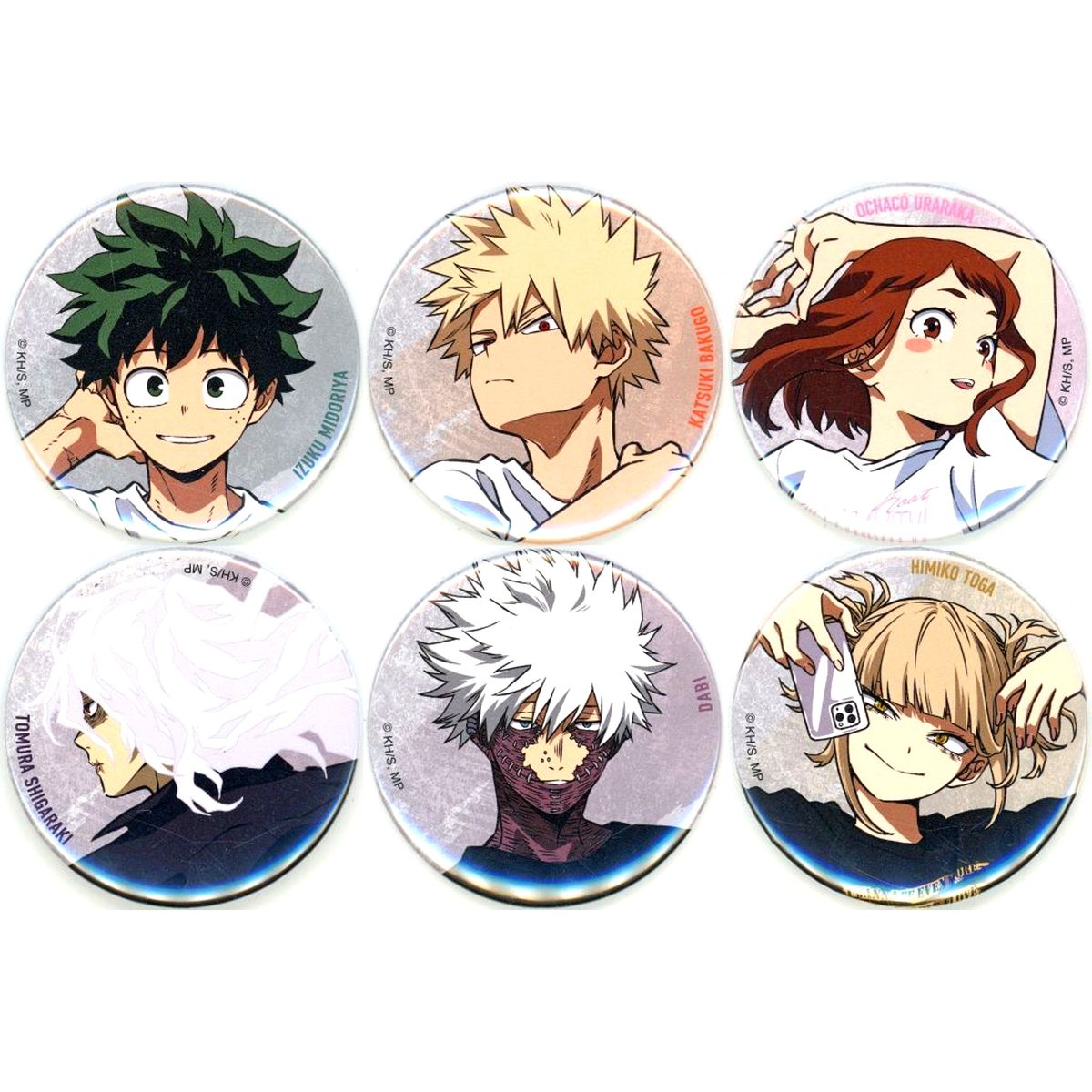 Set of 6 My Hero Academia SPECIAL POPUP MY HERO ACADEMIA T shirts T shirts at baseyard tokyo Trading Button [USED]
