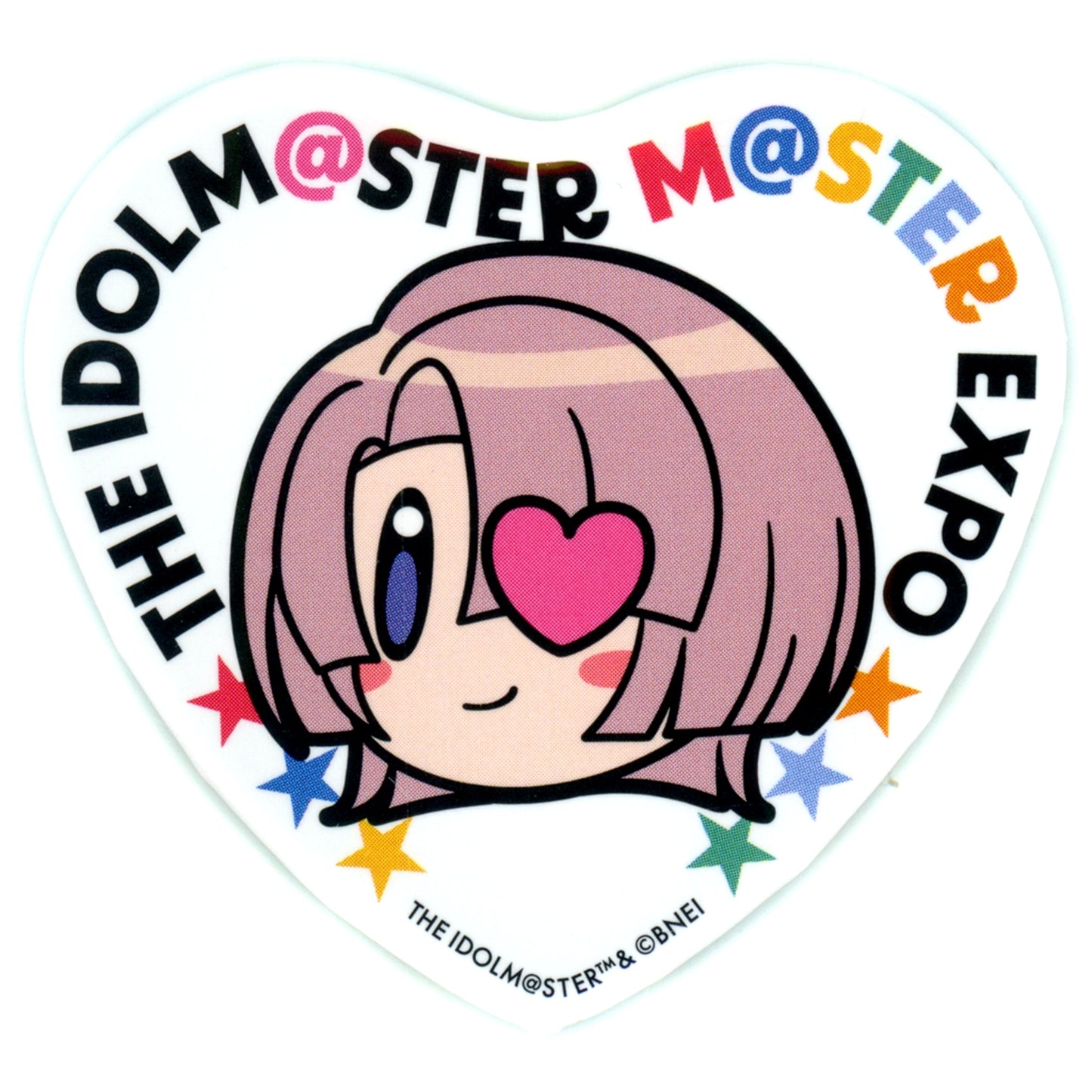 Mao Arimura The Idolmaster Master Expo Official Po Trading Heart Badge Gakuen Idolmaster Ver. [USED]