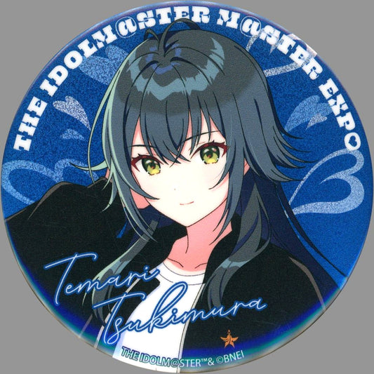 Temari Tsukimura Official 75mm Glitter Can Badge Gakuen Idolmaster THE IDOLMASTER MASTER EXPO Goods [USED]