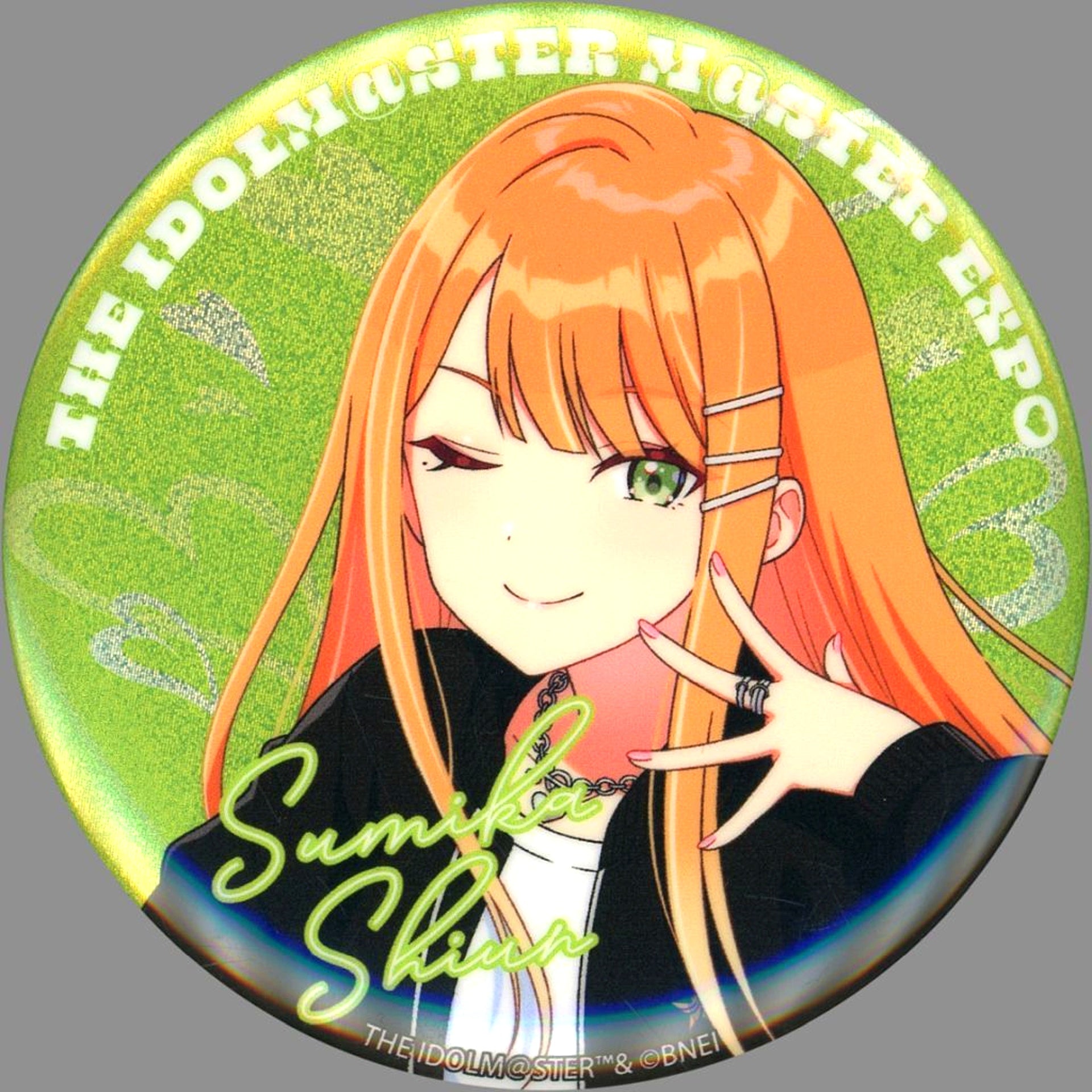Sumika Shiun Official 75mm Glitter Badge Gakuen Idolmaster The Idolmaster Master Expo Goods [USED]