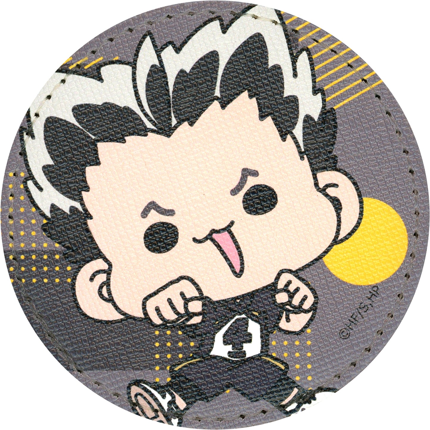 Kotaro Bokuto Haikyu!! Trading Round Leather Button A Anime 10th Anniv POP UP SHOP in Marui mochocho Vol. 2 [USED]