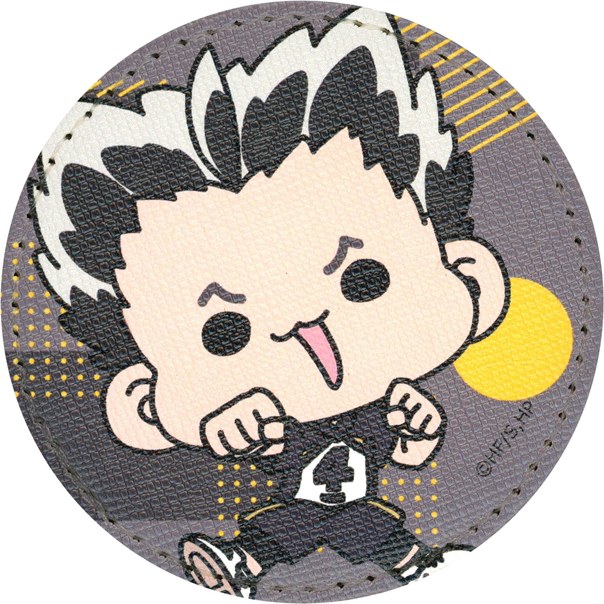 Kotaro Bokuto Haikyu!! Trading Round Leather Button A Anime 10th Anniv POP UP SHOP in Marui mochocho Vol. 2 [USED]