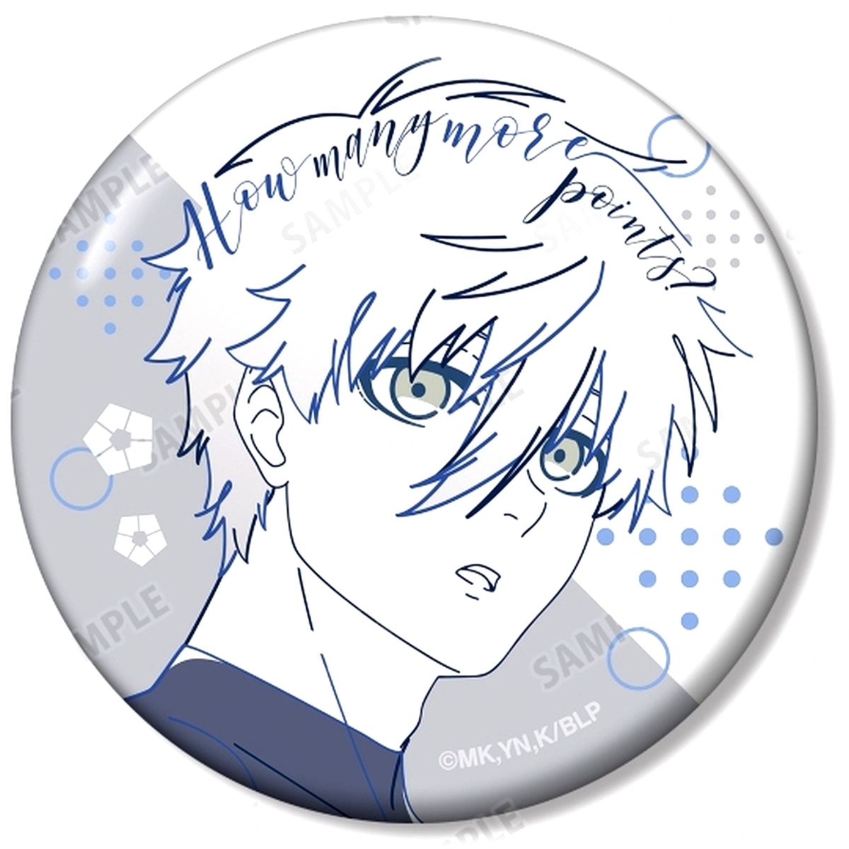 Seishiro Nagi Blue Lock Lette-Graph Trading Button [USED]
