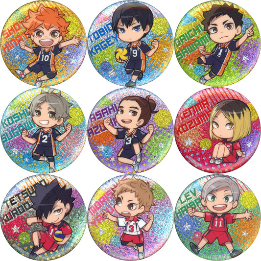 Set of 9 Haikyu!! Glitter Button [USED]