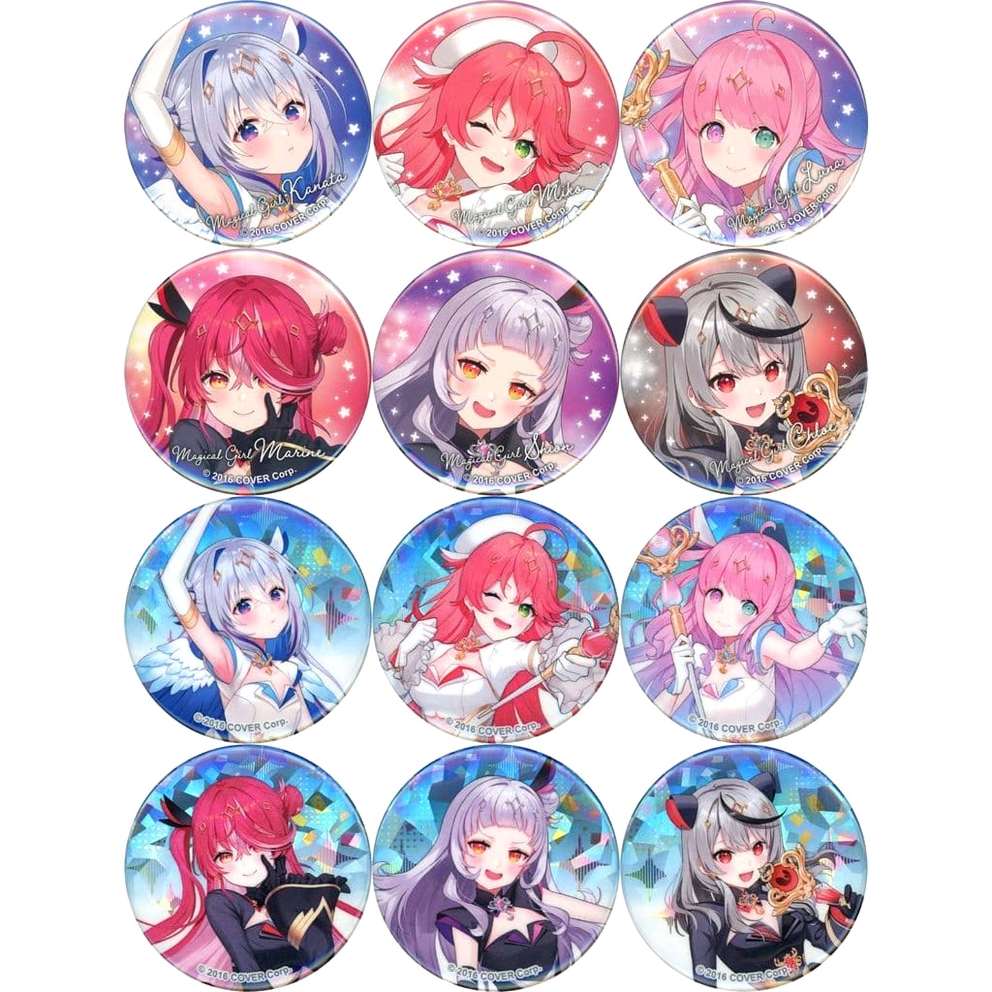 Virtual YouTuber hololive Magical Girl HoloWitch! Exhibition in Marui hololive Trading Button Magical Girl HoloWitch! Ver. Set of 12 [USED]