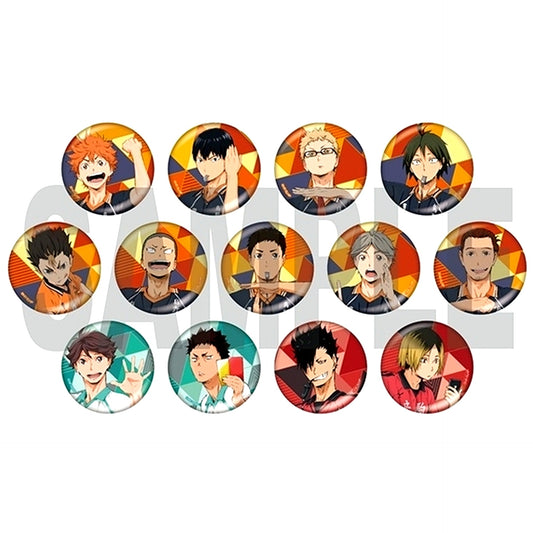 Set of 13 Haikyu!! Glitter Button Collection 2 [USED]