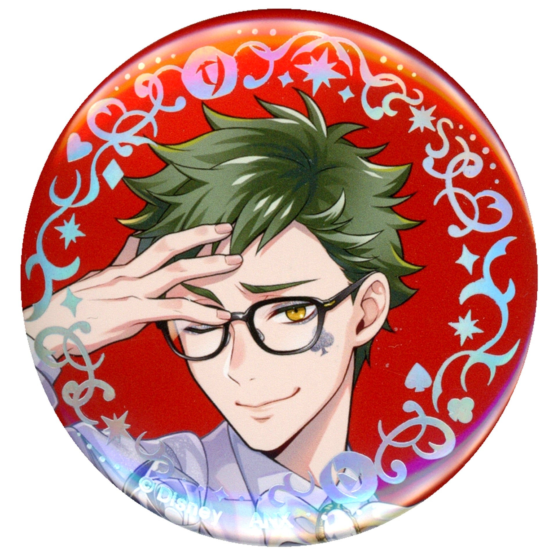 Trey Clover Disney Twisted Wonderland Aurora Foil Button Collection Platinum Jacket Ver. [USED]