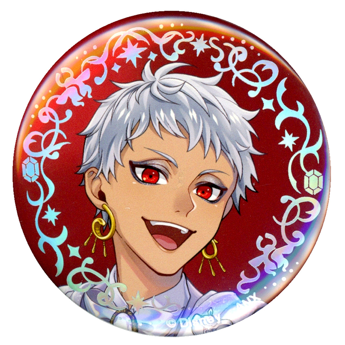 Kalim Al-Asim Disney Twisted Wonderland Aurora Foil Button Collection Platinum Jacket Ver. [USED]