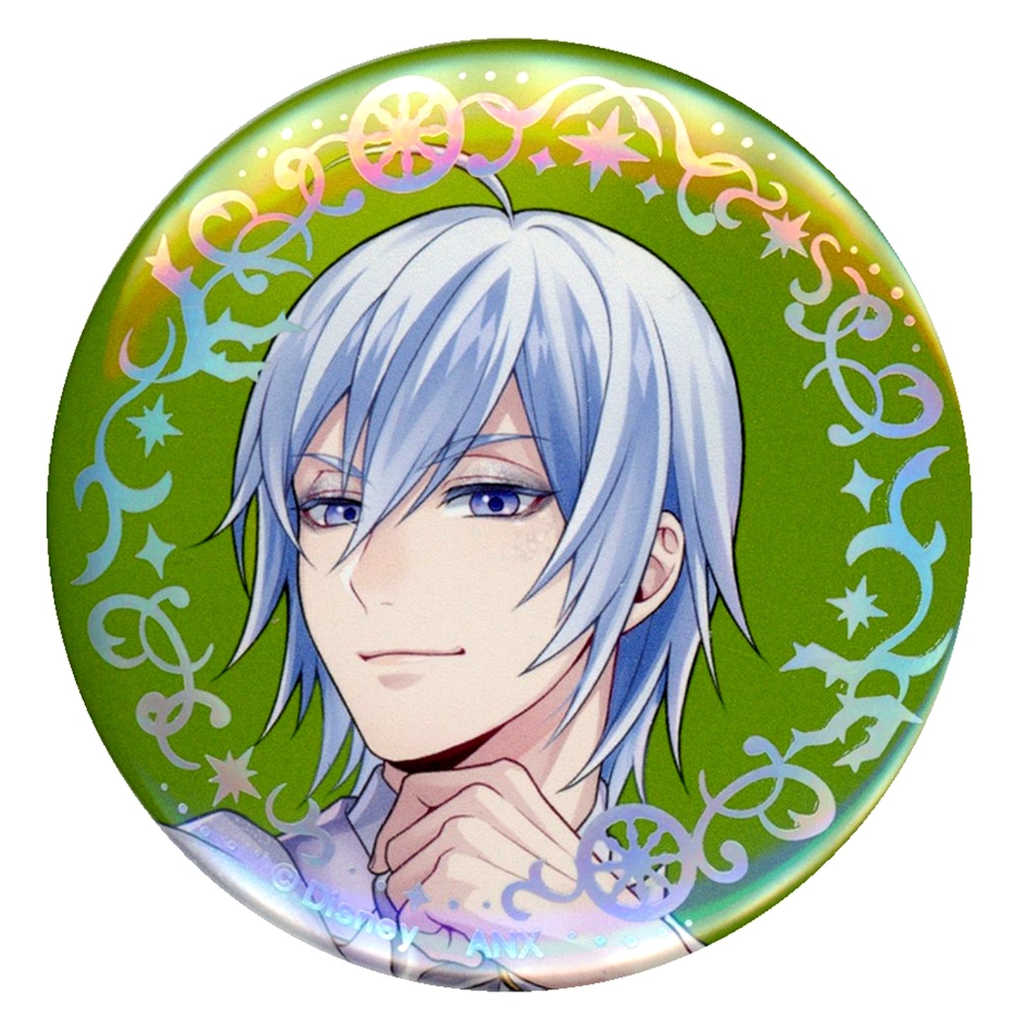 Silver Disney Twisted Wonderland Aurora Foil Button Collection Platinum Jacket Ver. [USED]