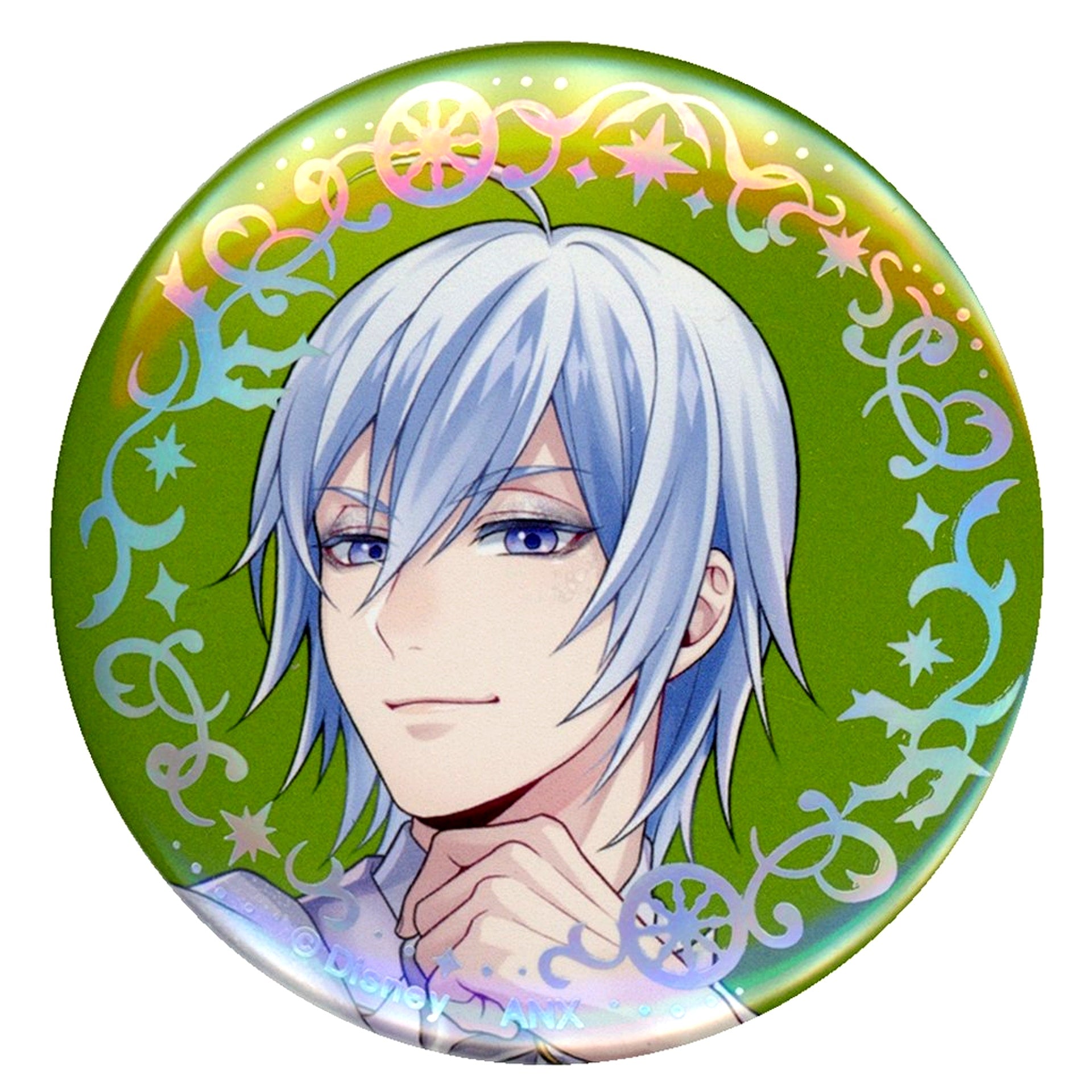 Silver Disney Twisted Wonderland Aurora Foil Button Collection Platinum Jacket Ver. [USED]
