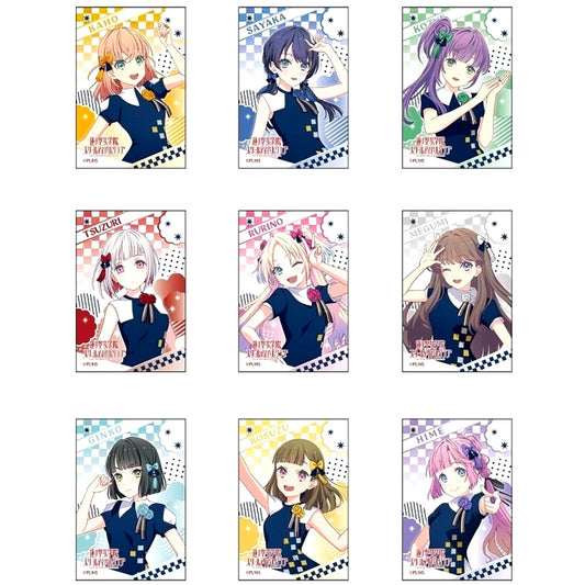 Set of 9 Love Live! Hasunosora Girls High School Idol Club Square Button Murosaki Koshi Ver. [USED]