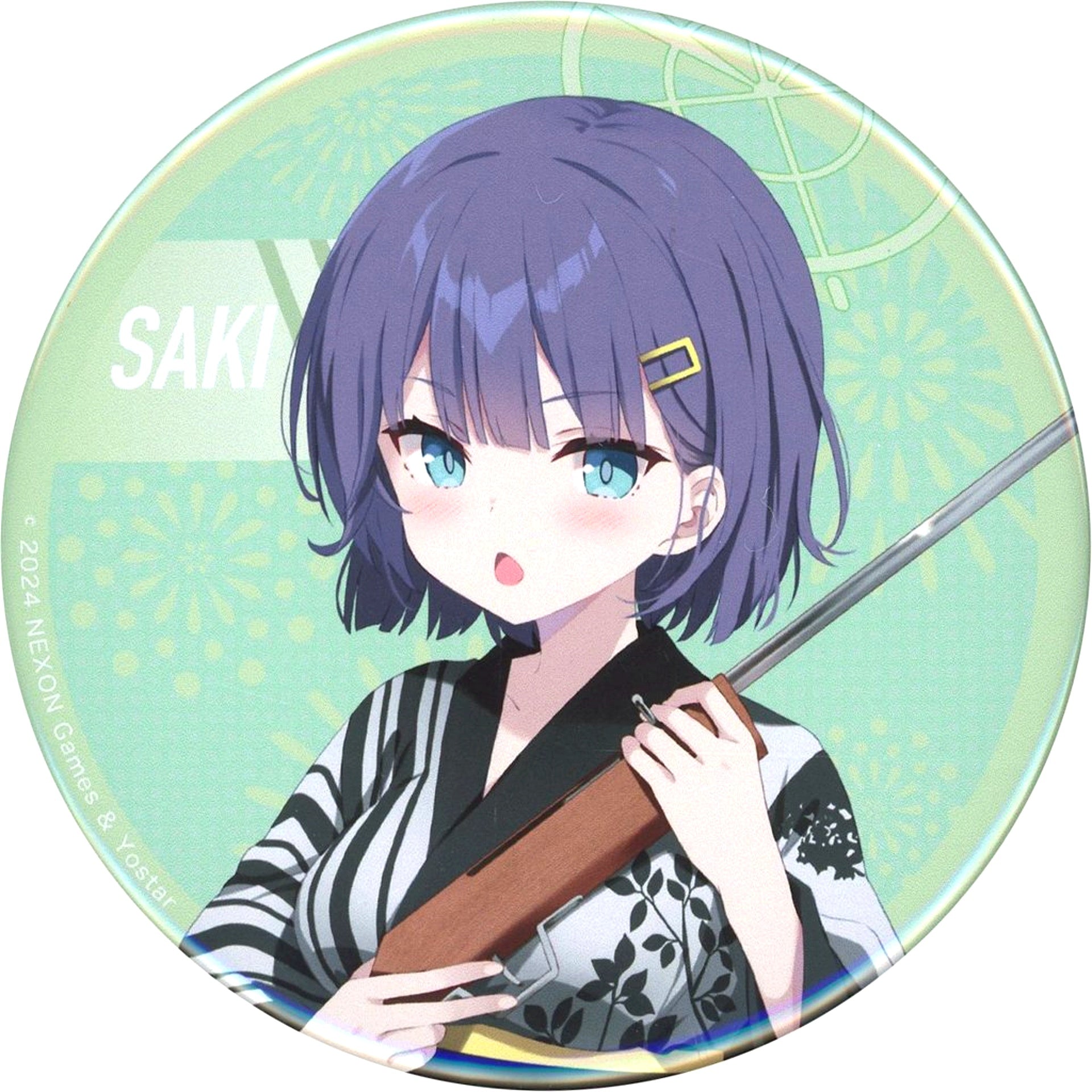 Saki Sorai Blue Archive x AnimaxCafe+ Trading Button [USED]