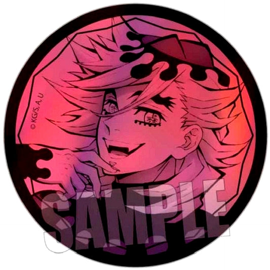Doma Demon Slayer Kimetsu no Yaiba Trading Hologram Button [USED]