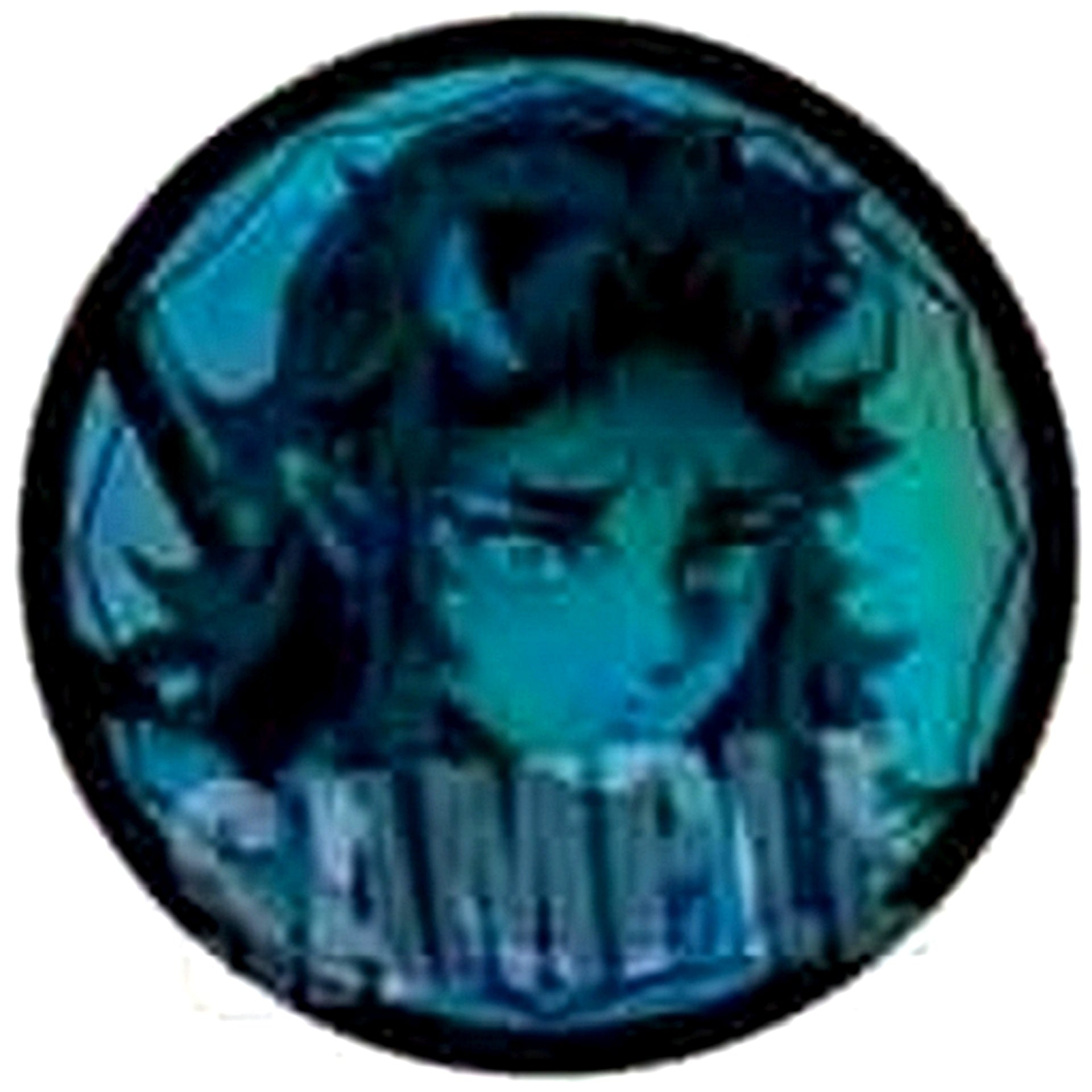 Aizetsu Demon Slayer Kimetsu no Yaiba Trading Hologram Button [USED]