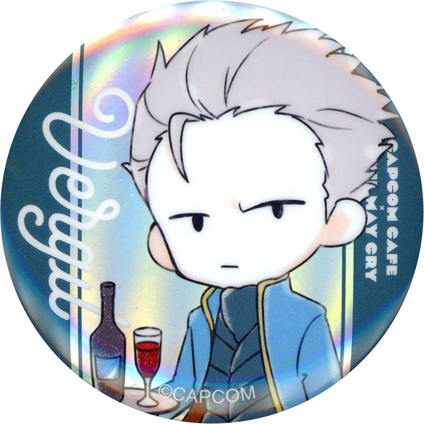 Vergil Devil May Cry Hologram Button CAPCOM CAFE [USED]