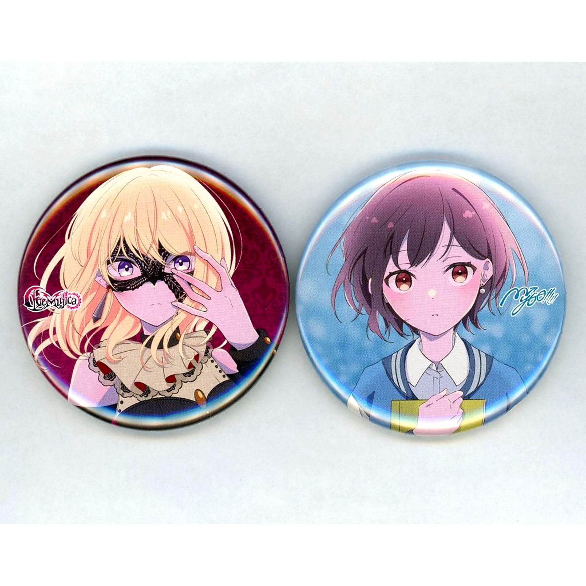 Set of 2 Tomori Takamatsu Doloris BanG Dream! Button CD Bandori! Cover Collection Extra Volume Production Limited Edition with Blu-ray Animate Purchase Bonus [USED]