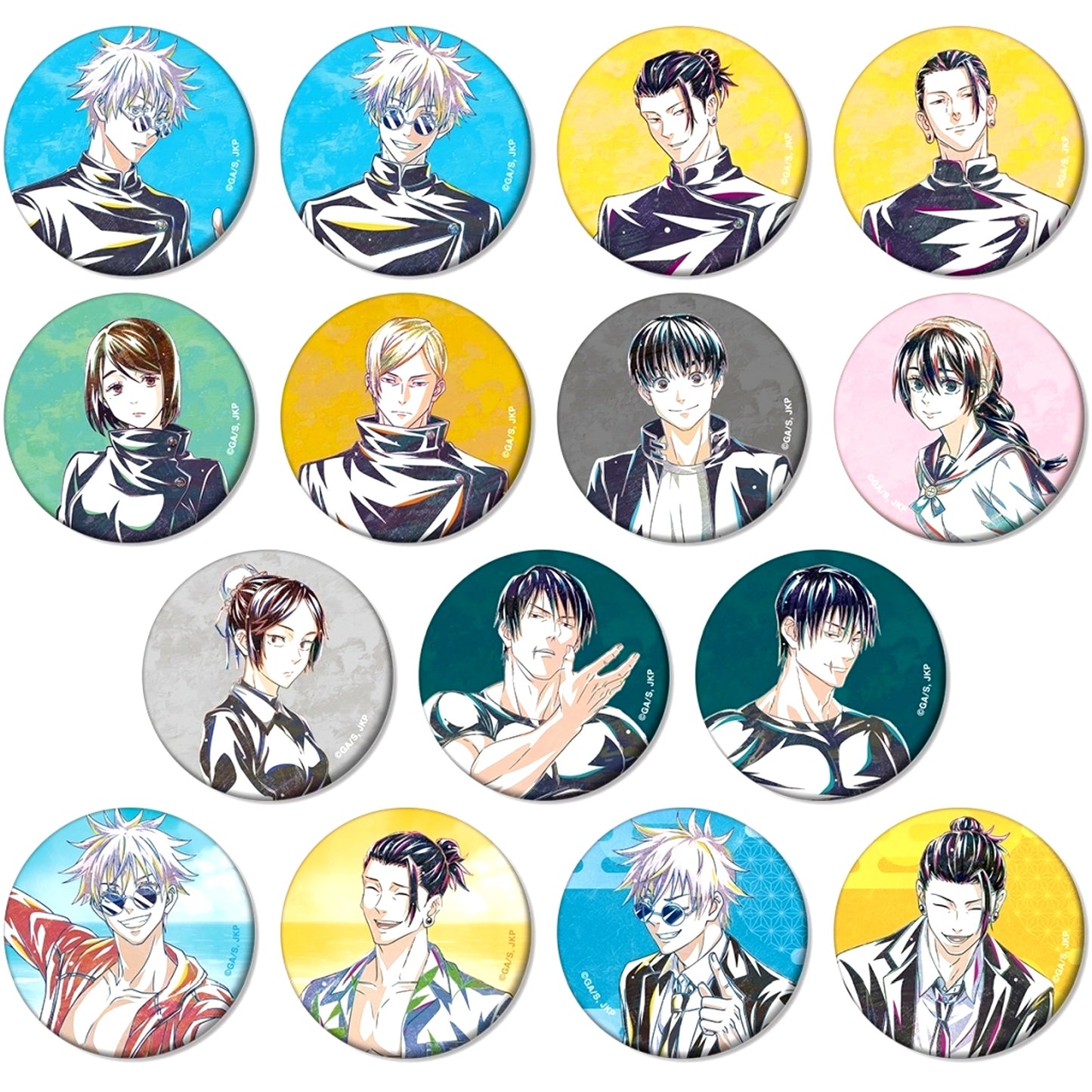 Set of 15 Jujutsu Kaisen Season 2 Hidden Inventory / Premature Death Trading Ani-Art Vol. 2 Matte Button [USED]