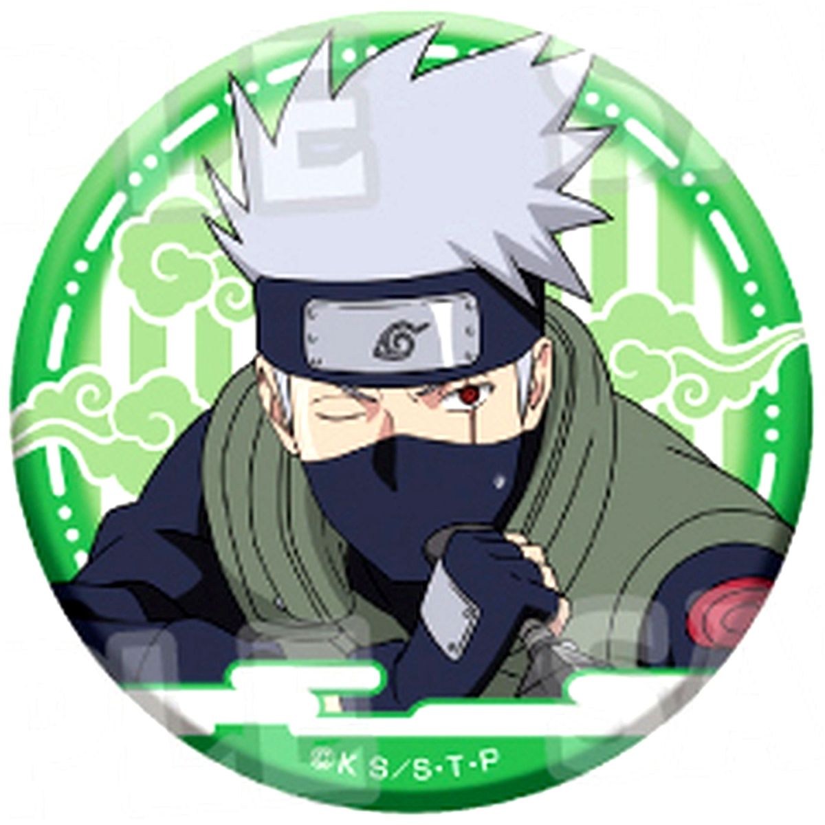 Kakashi Hatake Naruto Shippuden Original Illustration Button Collection Training Ver. [USED]