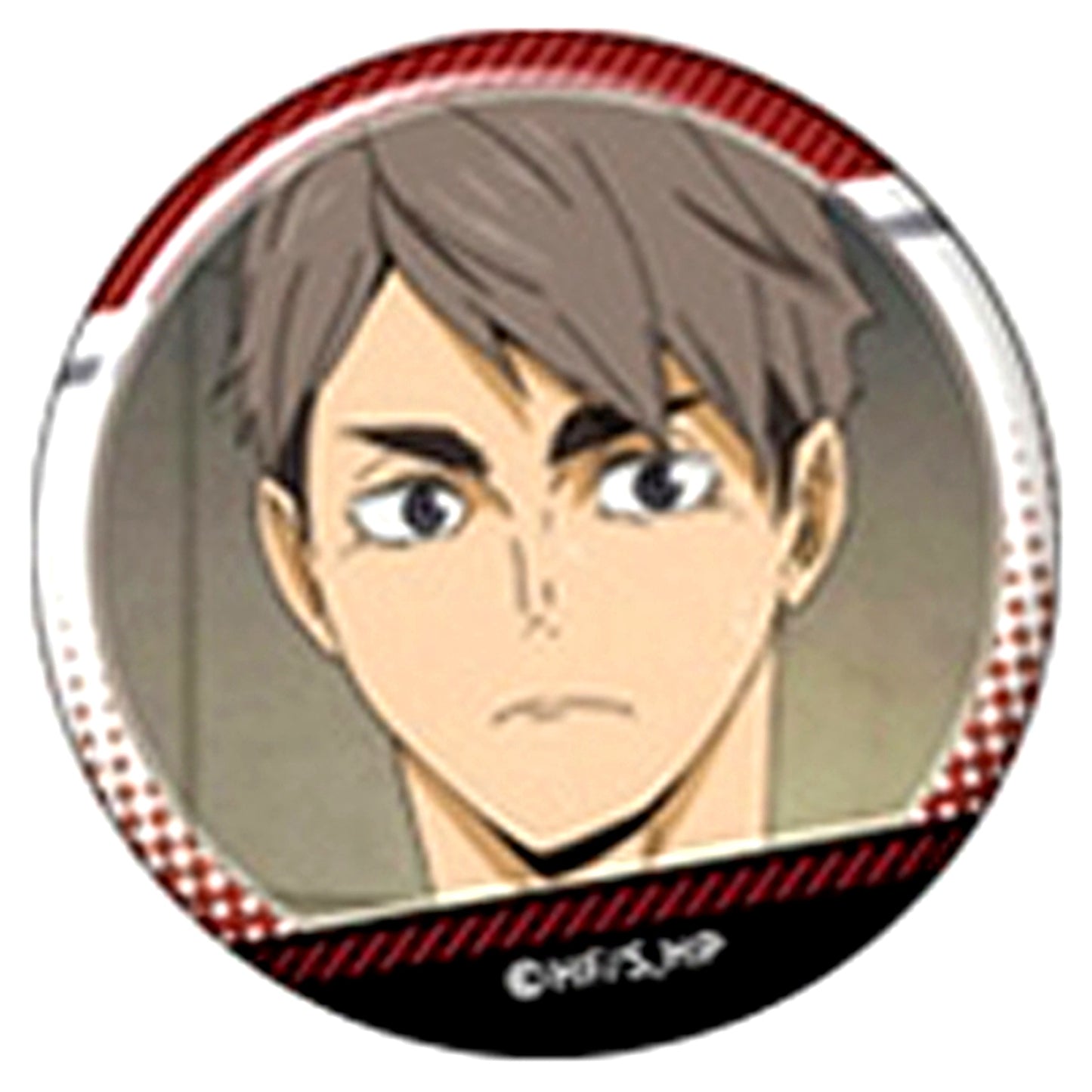 Osamu Miya Haikyu!! J Full of Scene Shot Trading Button [USED]