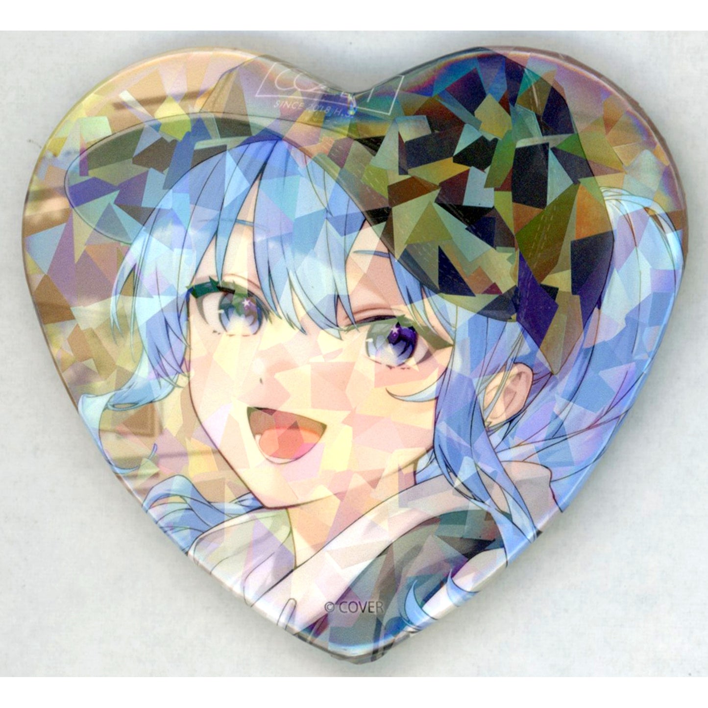 Hoshimachi Suisei Hololive Komori Illustration Random Heart Shape Button Birthday and 6th Anniversary [USED]