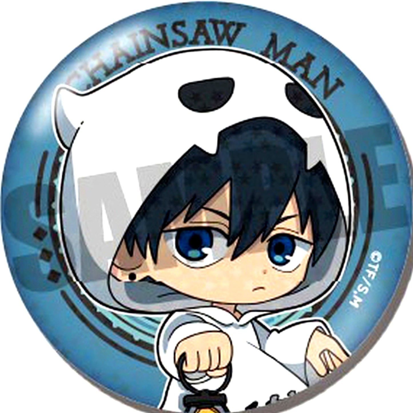 Aki Hayakawa Upper Body Chainsaw Man Trading Hologram Button Halloween Ver. [USED]