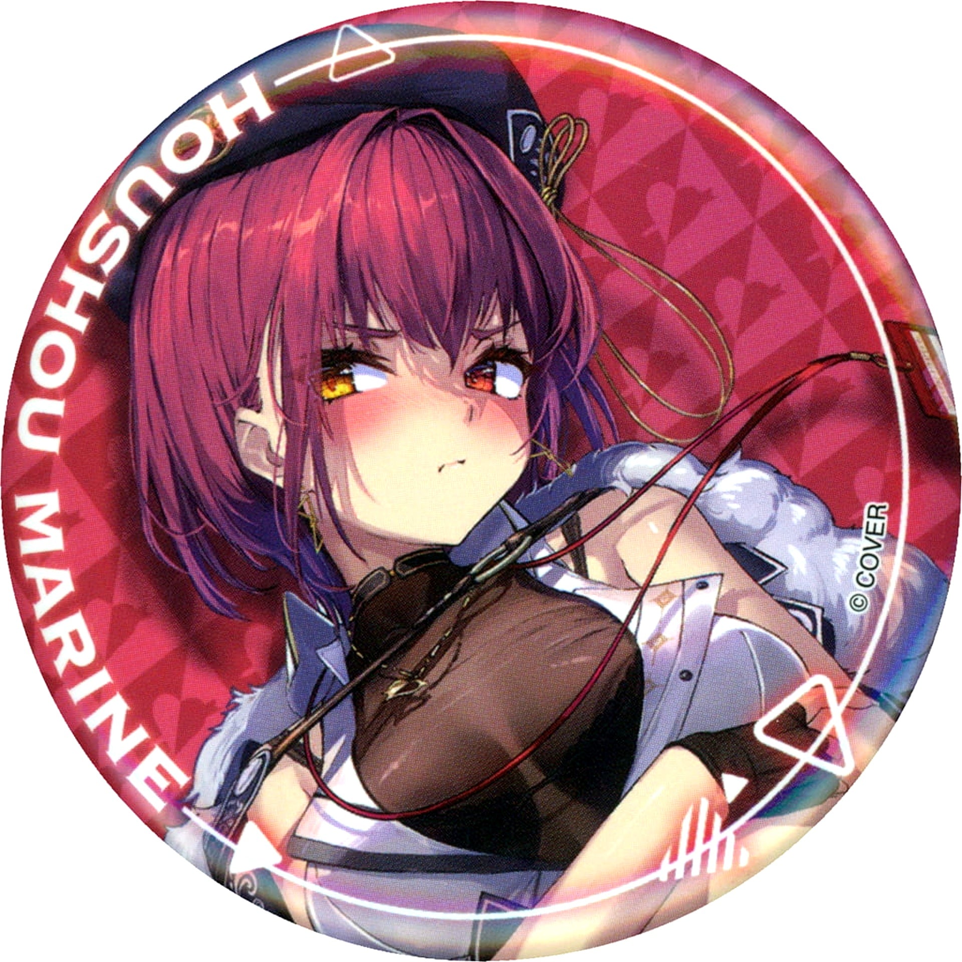 Virtual YouTuber hololive Houshou Marine 2 Million Subscribers Commemorative Art Selection Only Button [USED]