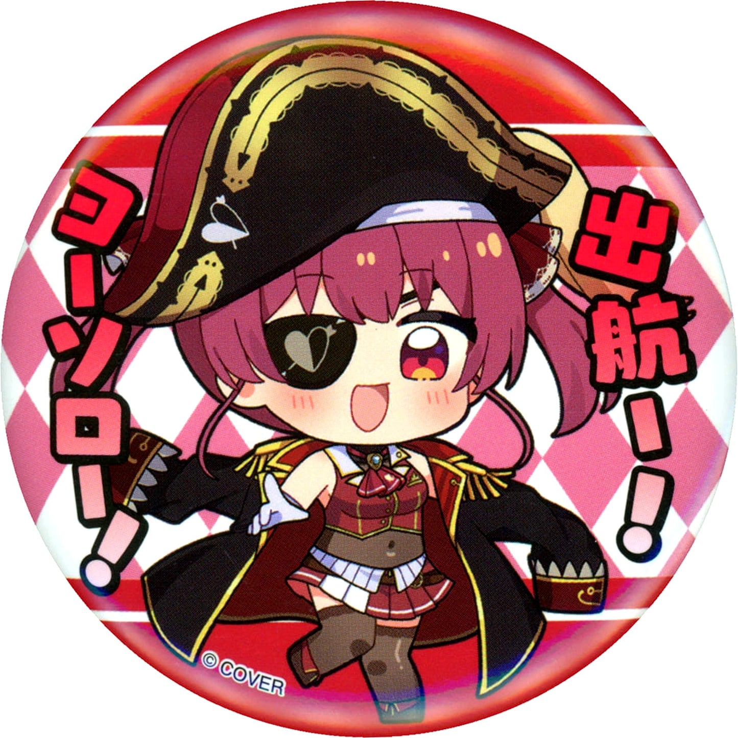 Virtual YouTuber hololive Houshou Marine Mini Chara Art Selection Only Button [USED]