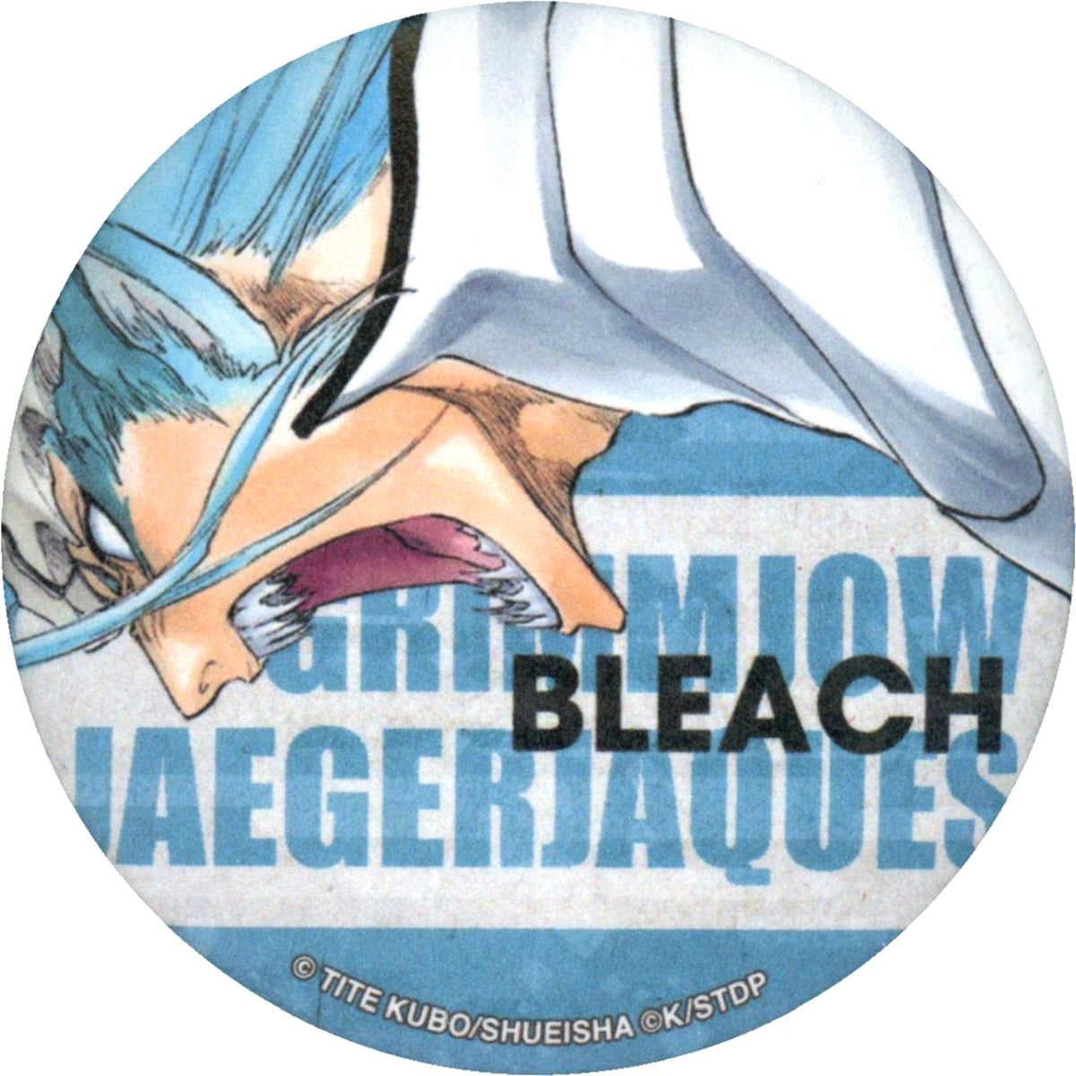 Grimmjow Jaegerjaquez Bleach x Chugai Grace Cafe Trading Washi Style Button [USED]