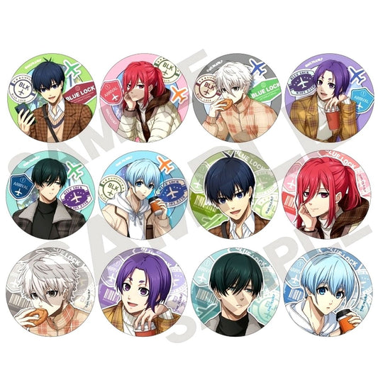 Set of 12 Blue Lock Trading Button Travel [USED]