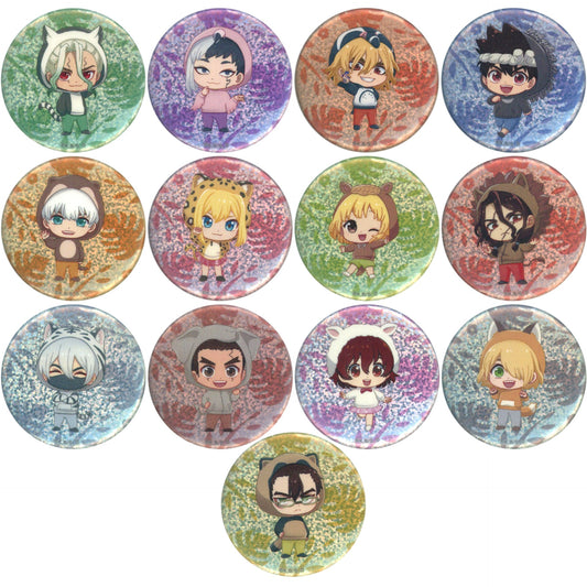 Set of 13 All Characters Dr. STONE Tobu Zoo Trading Chibi Chara Animal Hoodie Ver. Hologram Button [USED]