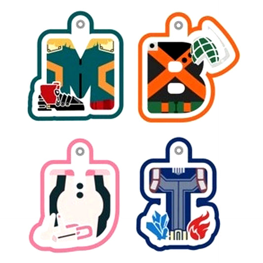 Set of 4 My Hero Academia Trading Initial Emblem Badge [USED]